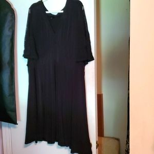dress with lace sleeves